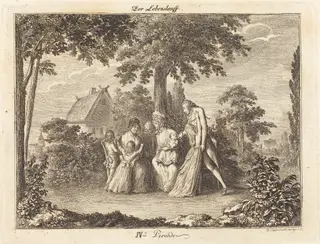 Growing Family, by Daniel Nikolaus Chodowiecki, ink, 1793