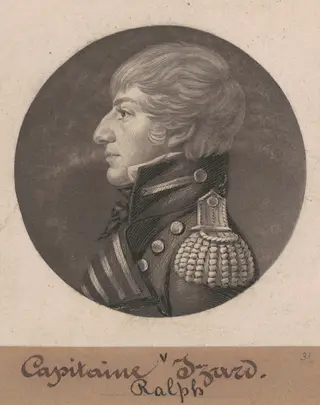 Ralph Izard II, by Charles B. J. Févret de Saint-Mémin, ink, 1805