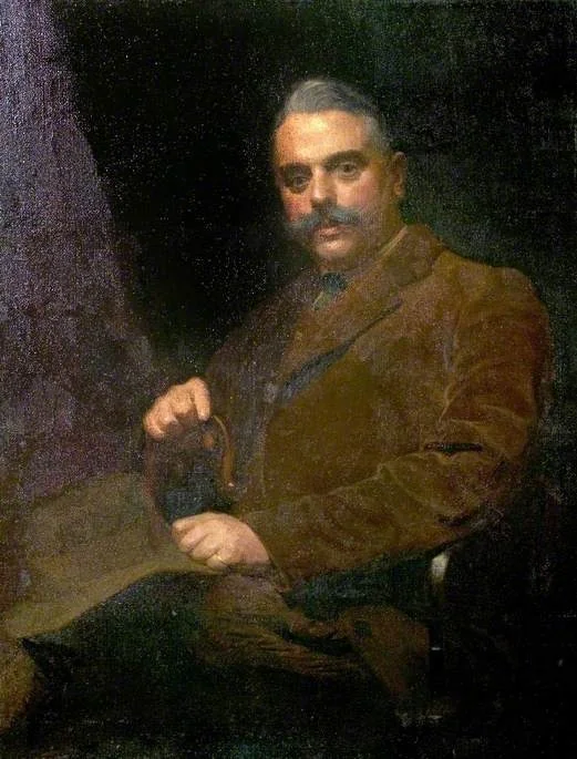 Alfred E. Goodey (1878–1945), 50th Birthday Portrait, detail