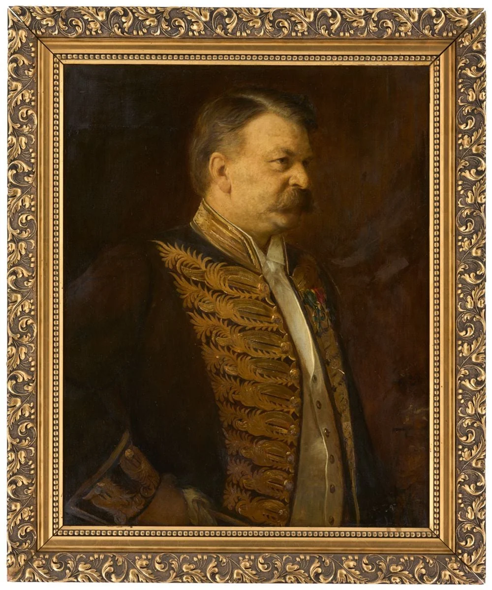 Bildnis Hans Franz Otto Freiherr von Krafft-Ebing, detail