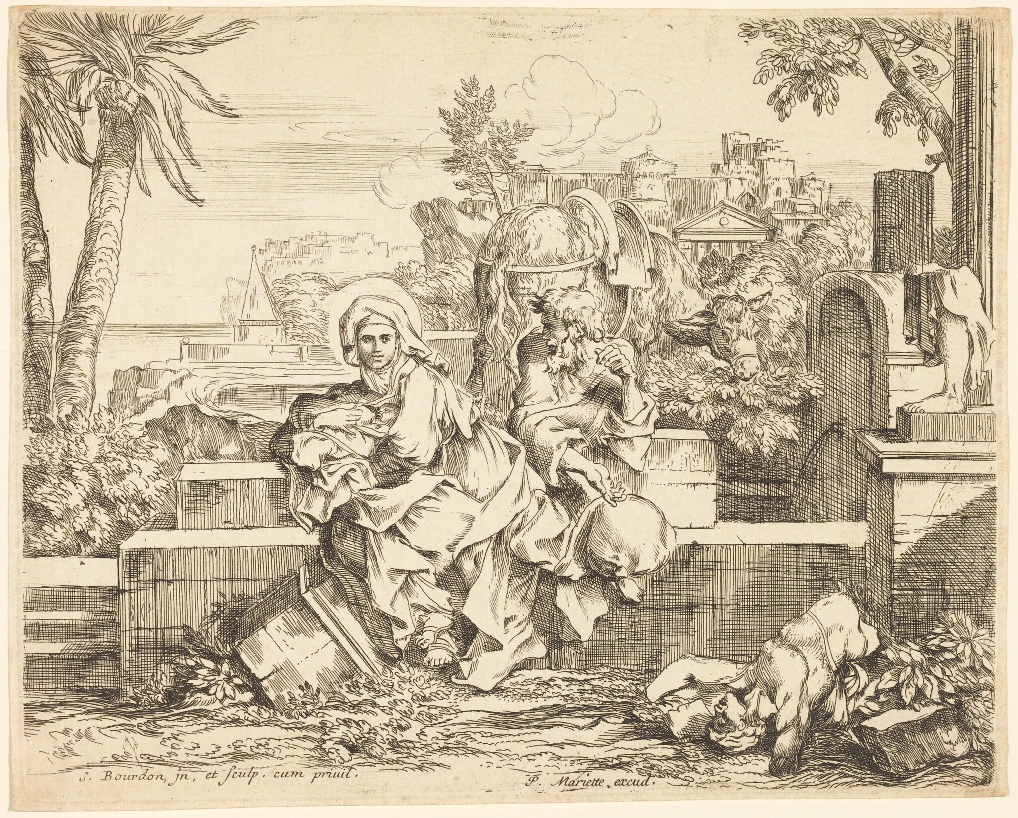 Rest on the Flight into Egypt, detail