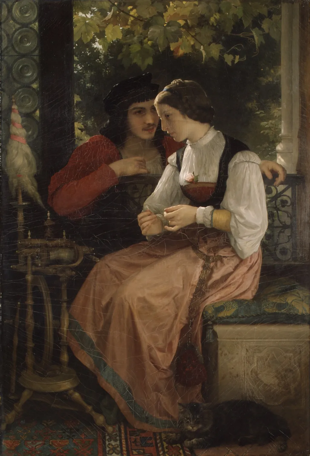 The Proposal, by William Adolphe Bouguereau, oil, 1872