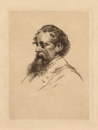 Portrait of Charles Dickens, by Georges Gorvel, 1929