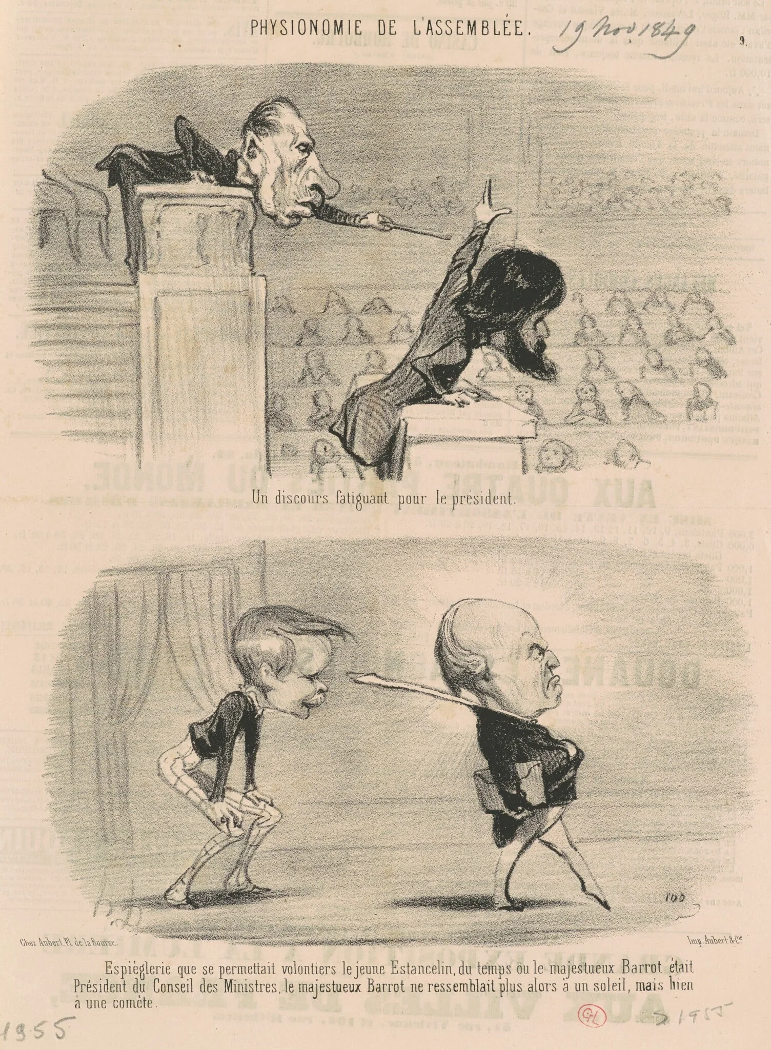 Un discours fatiguant pour le président, detail