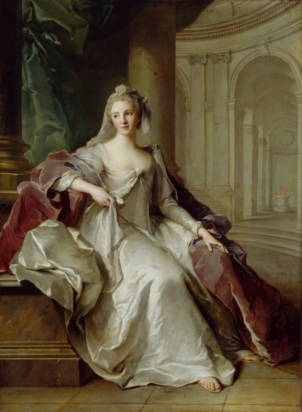 Madame Henriette de France as a Vestal Virgin, by Jean-Marc Nattier, oil, 1749