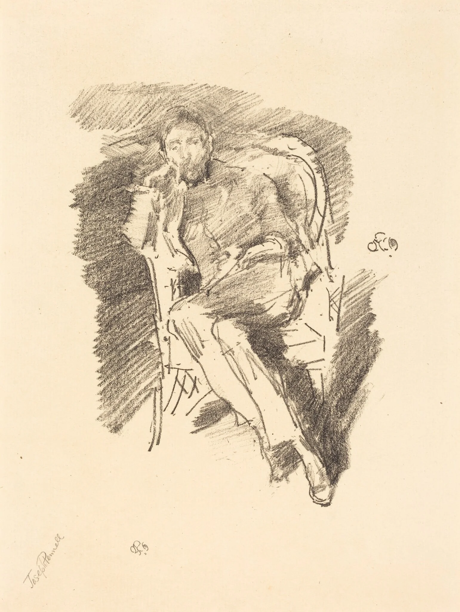 Firelight: Joseph Pennell, No. 2, detail
