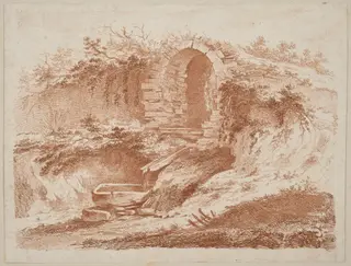 The Spring at l'Orsière, by Jean-Jacques de Boissieu, ink, 1759
