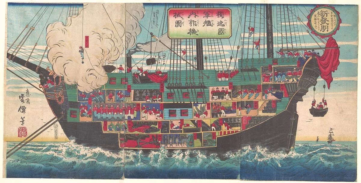 Doitsukokukan naibu kikai|The Interior Works of an Armed Japanese Battleship, detail