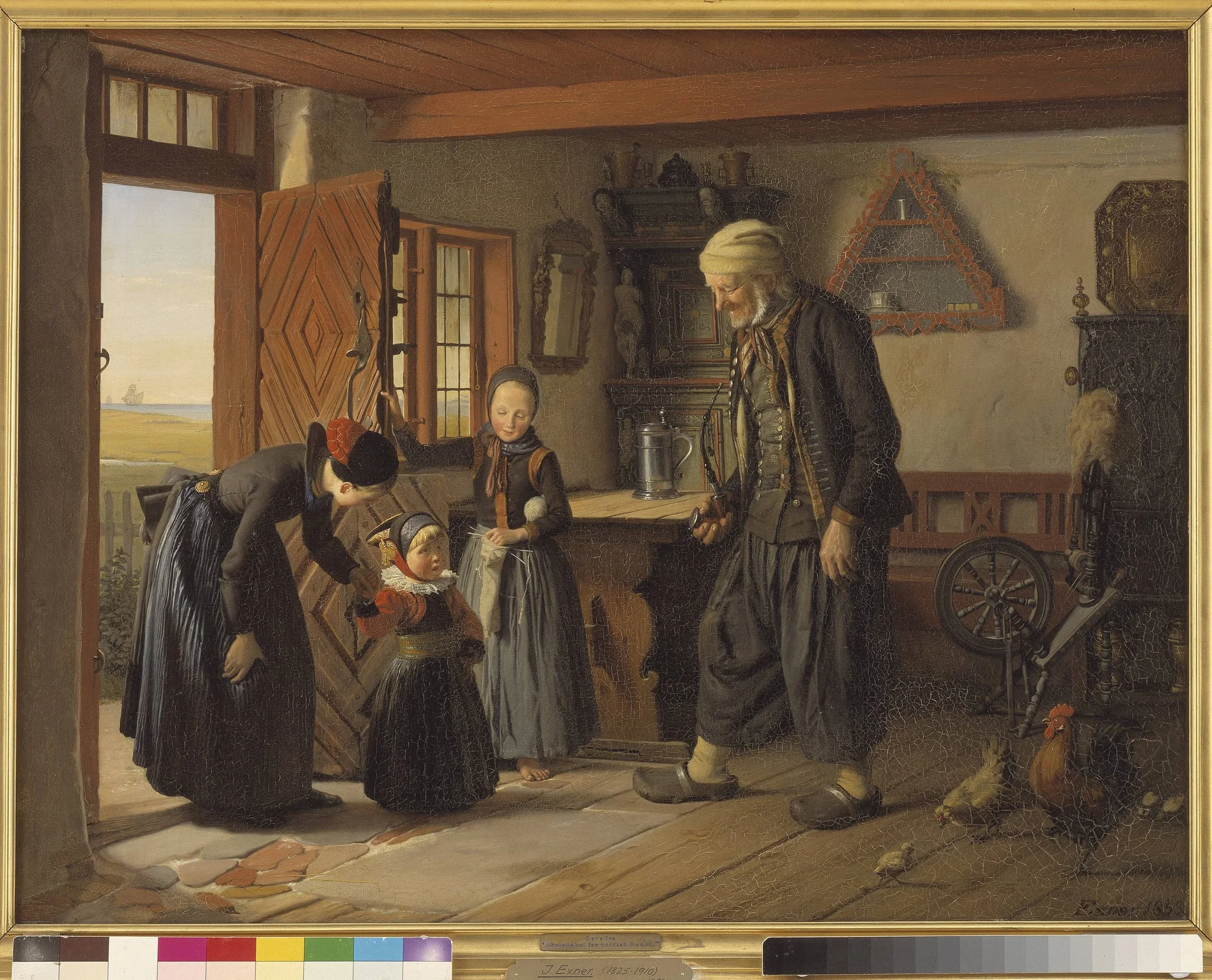 Visiting Grandfather, detail