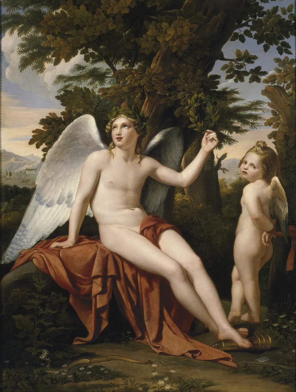 Divine and Profane Love, by José de Madrazo y Agudo, oil, 1813