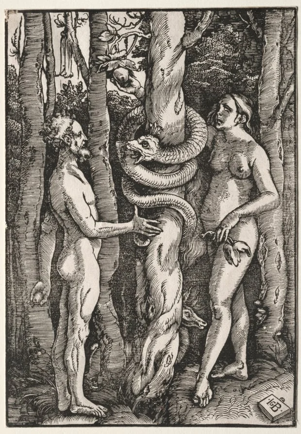 Adam and Eve, detail