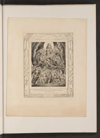 Satan Before the Throne of God, by William Blake, ink, 1825
