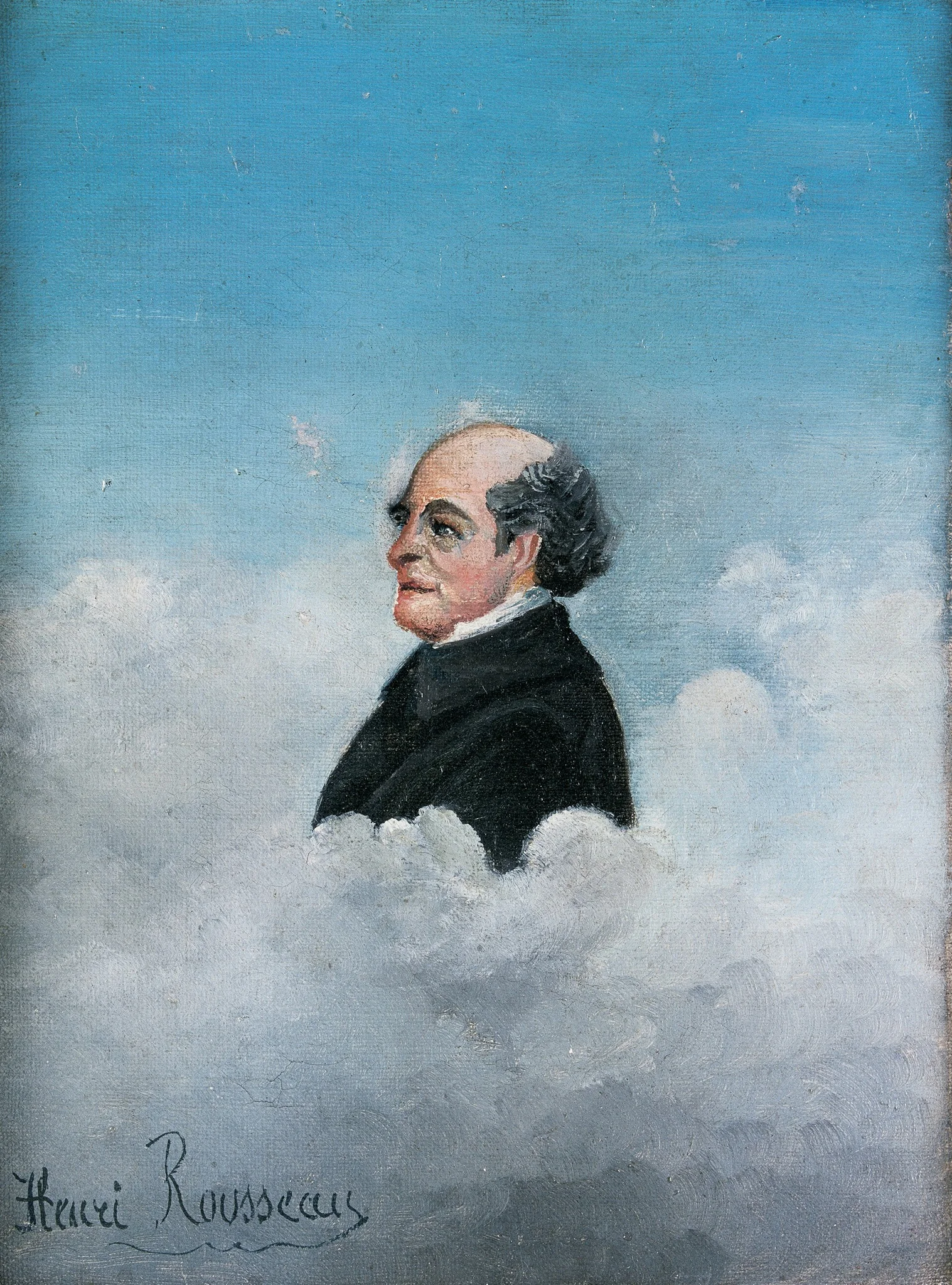 Portrait of the father of the artist, detail