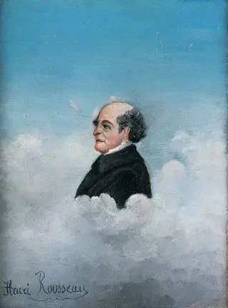 Portrait of the father of the artist, by Henri Rousseau, oil, 1905