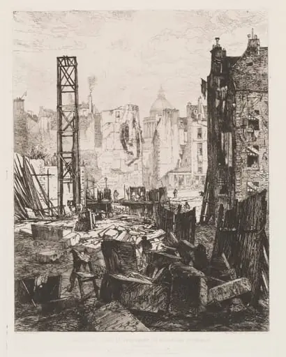 Demolition for the Opening of Boulevard St. Germain, by Maxime Lalanne, 1862