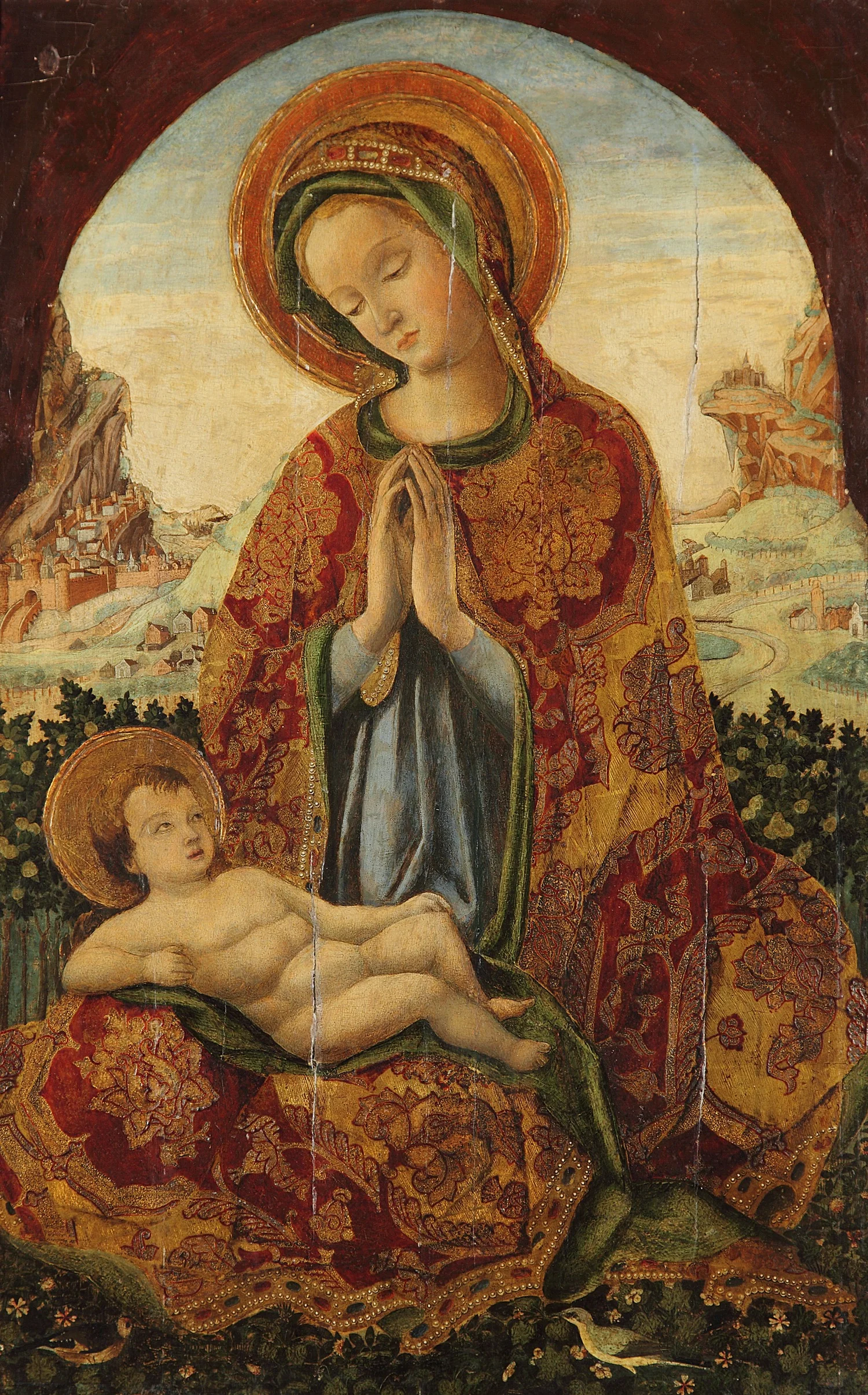 The Virgin and Child, detail