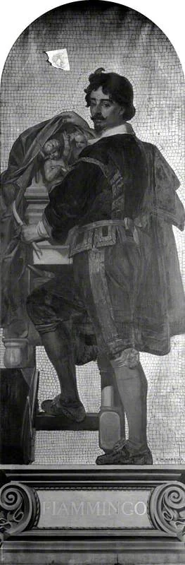 'Fiammingo' (François Duquesnoy) (1597–1643) (design for a mosaic in the Victoria and Albert Museum), detail
