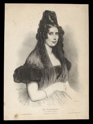 H Beard Print Collection, by Achille Jacques Jean Marie Devéria, 1850