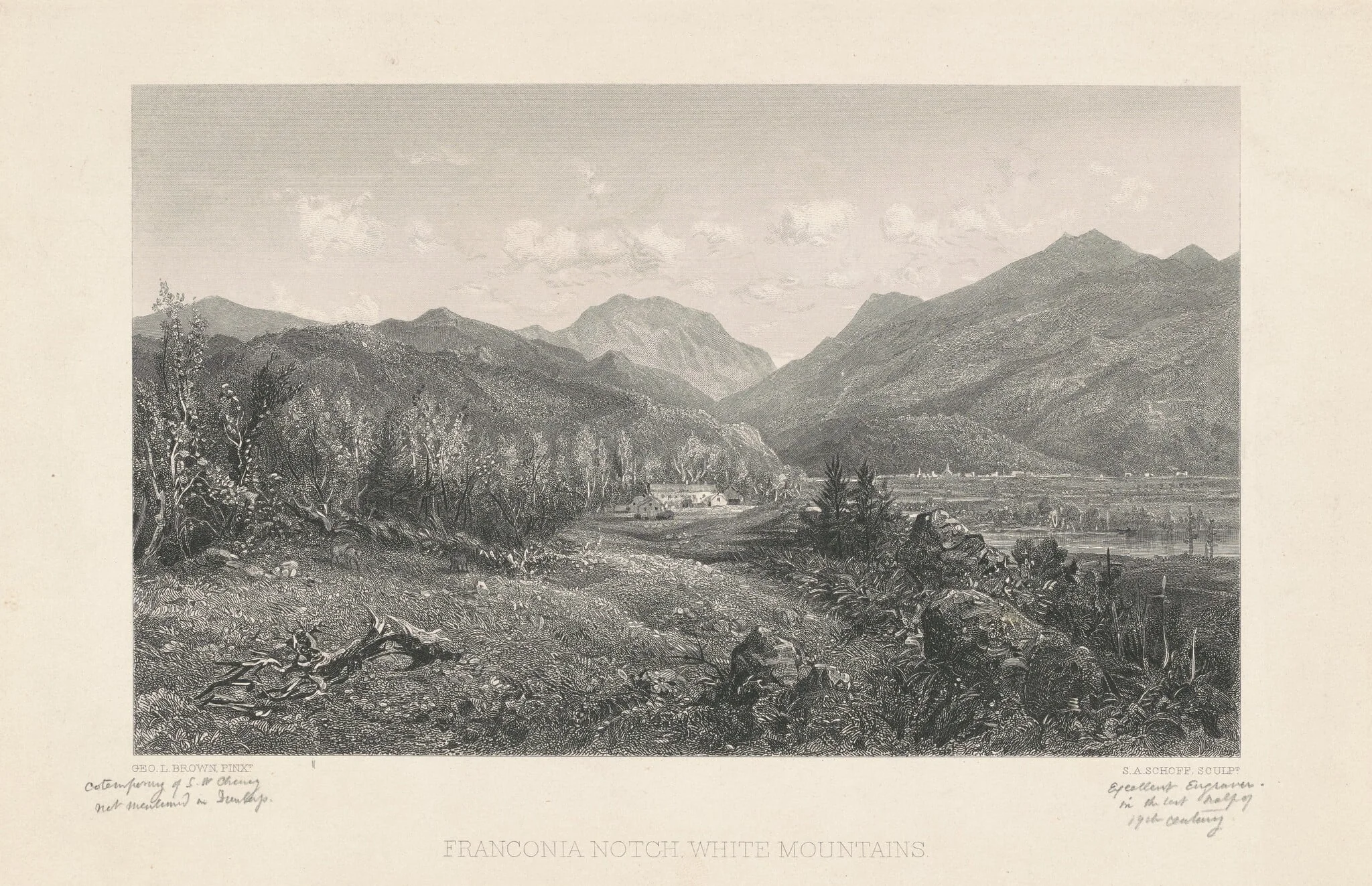 Franconia Notch, White Mountains, detail