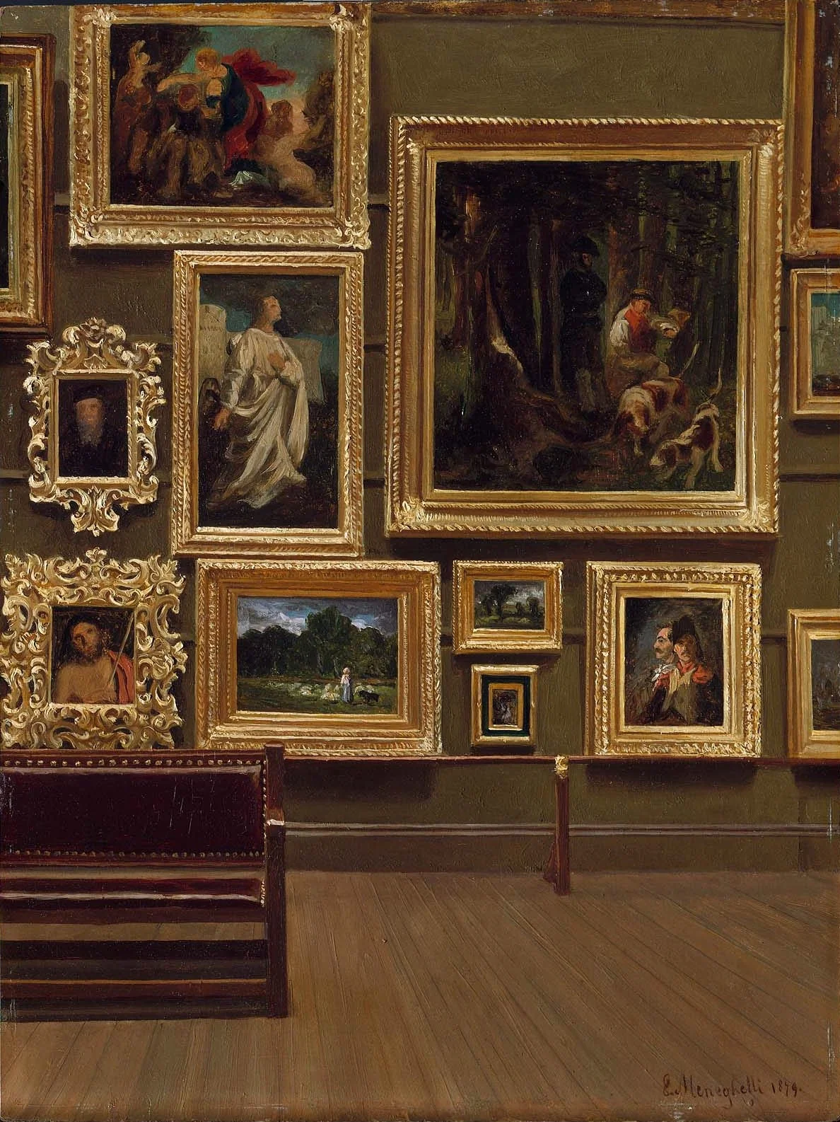 The Picture Gallery in the Old Museum, detail