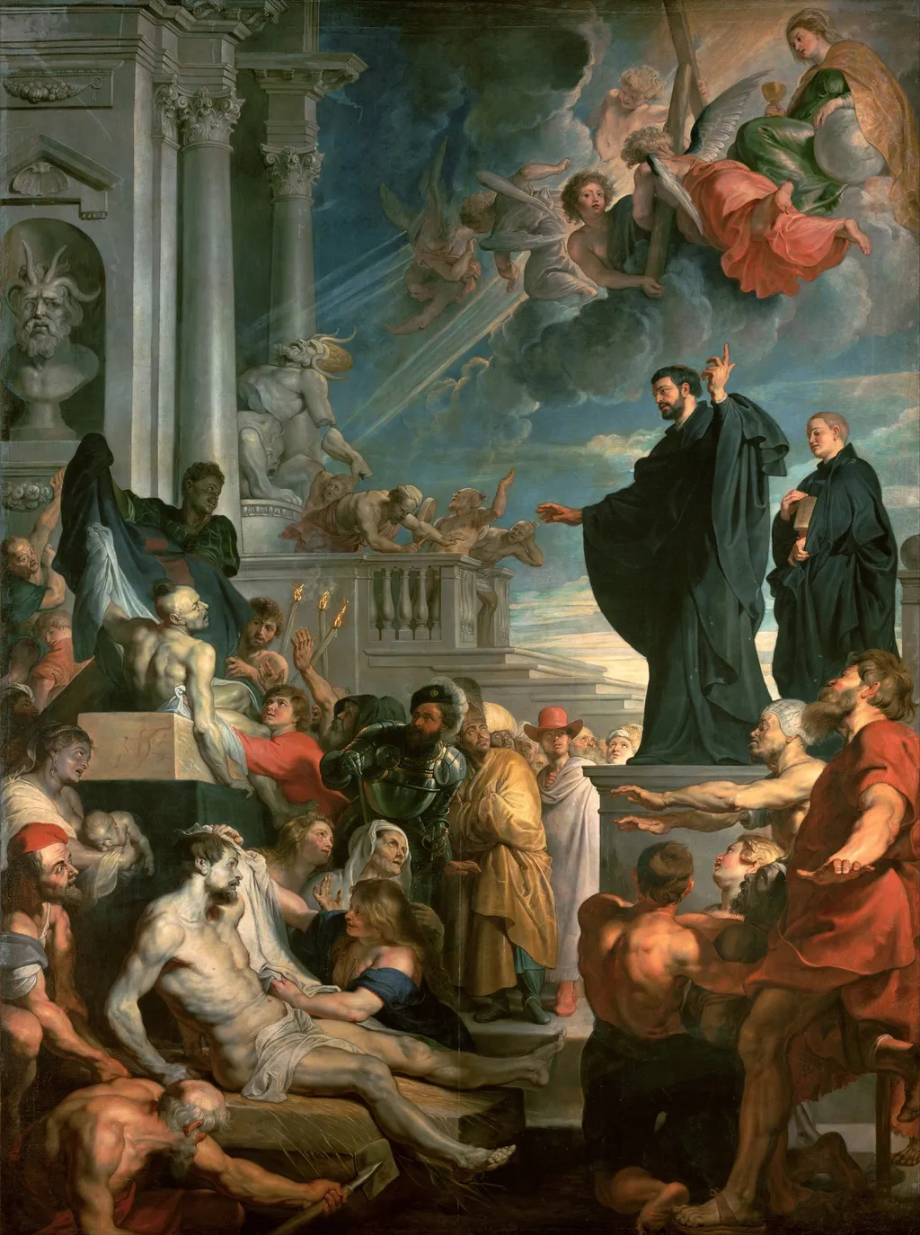 Miracles of St. Francis Xavier, by Peter Paul Rubens, oil, 1617