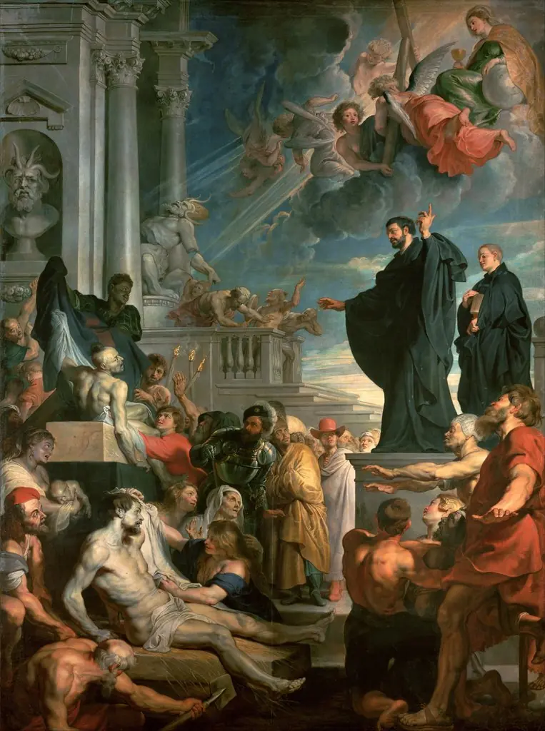 Miracles of St. Francis Xavier, by Peter Paul Rubens, oil, 1617