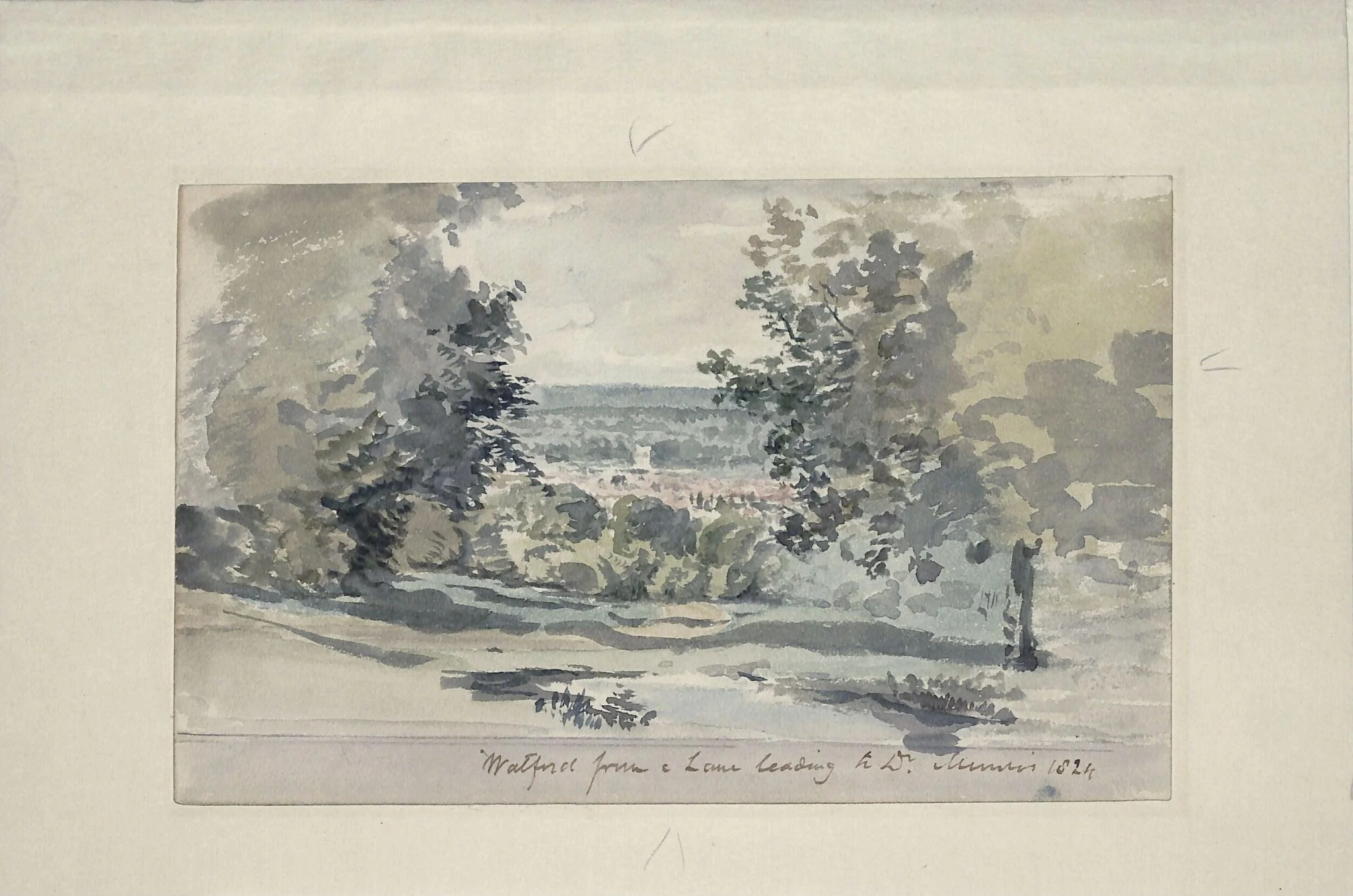 Watford from a Lane leading to Dr. Munro's, detail