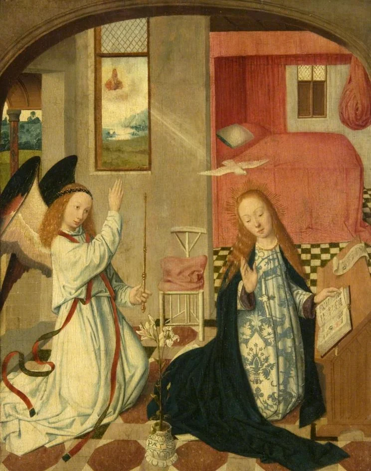 The Annunciation, detail