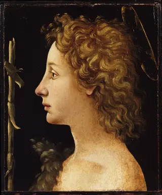 The Young Saint John the Baptist, by Piero di Cosimo, tempera, 1490