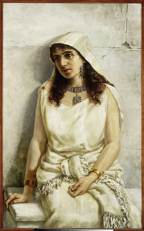 Portrait of a woman, detail