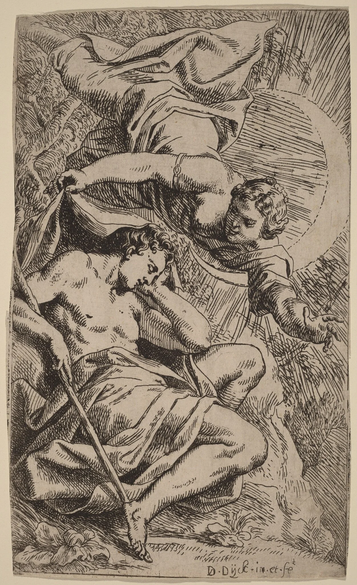 Diana and Endymion, detail