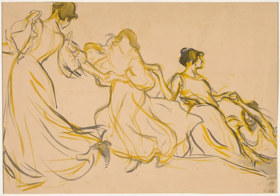 Study for a Decoration for the Salle des Fêtes of the Town Hall of Paris's 11th arrondissement, detail