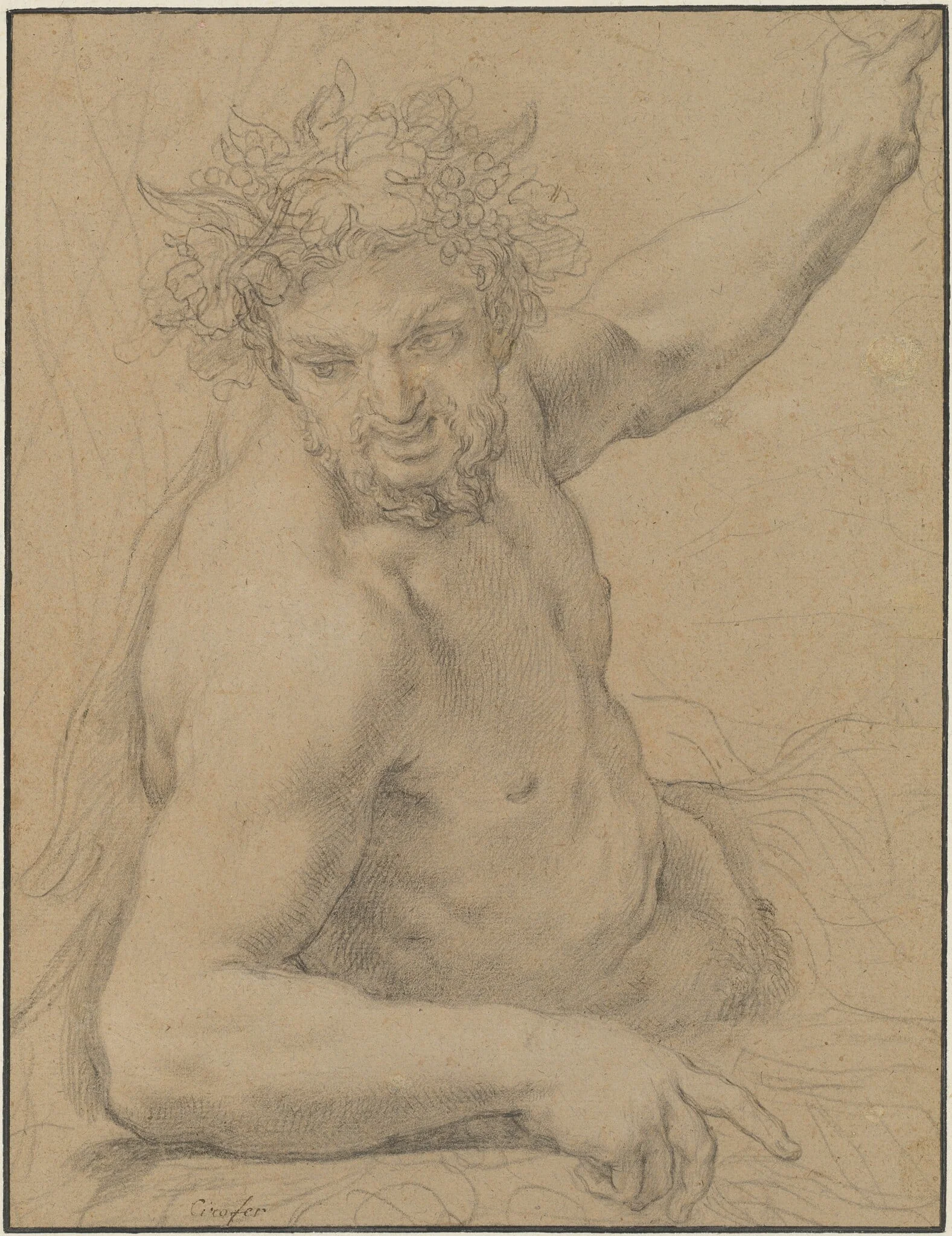 Faun Reclining, detail