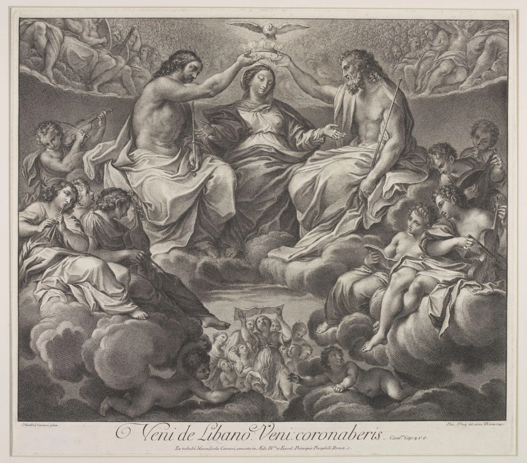 Coronation of the Virgin, detail