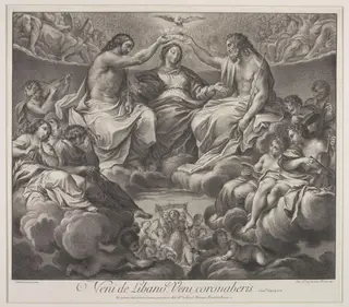Coronation of the Virgin, by Johannes Jakob Frey, 1850