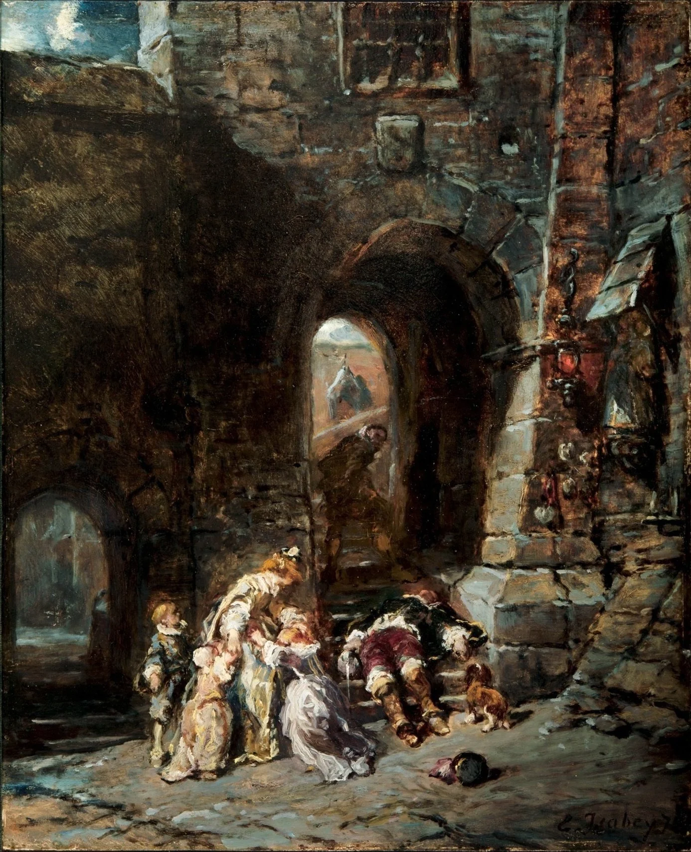 Après le duel, detail