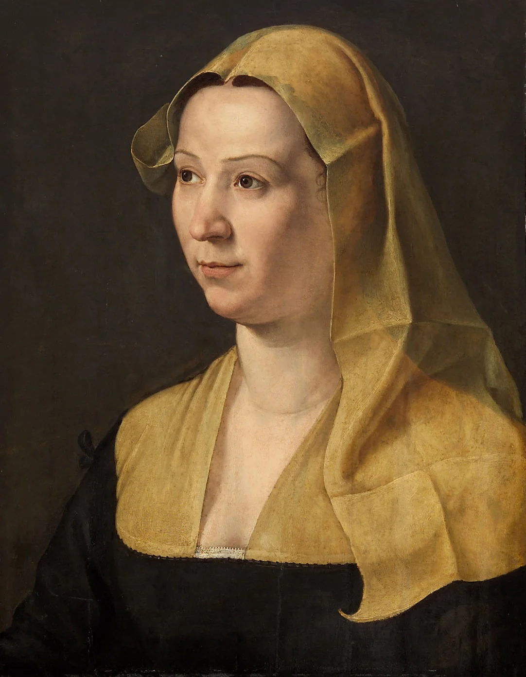 Bildnis einer Frau, detail