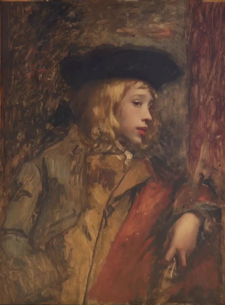 portrait., by Léon Lucien Goupil, oil, 1850