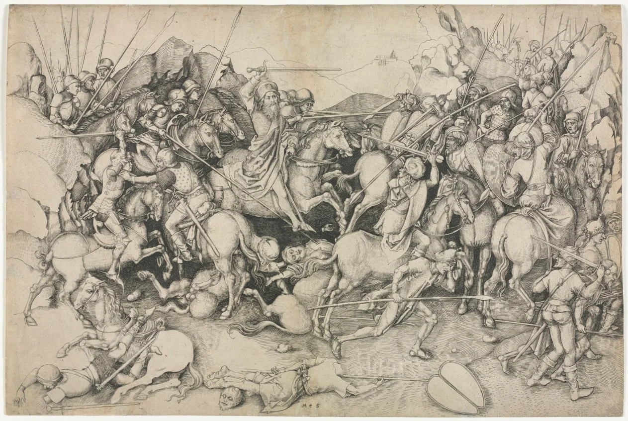 The Battle of St. James the Greater at Clavijo, detail
