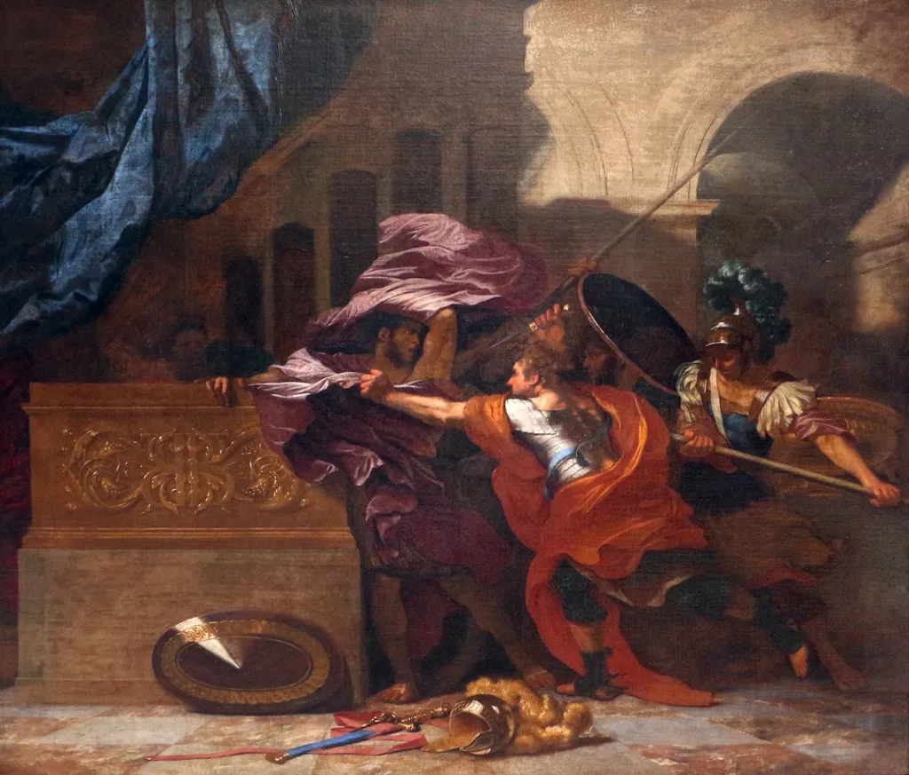 Death of Pyrrhus, by Bertholet Flémal, unspecified