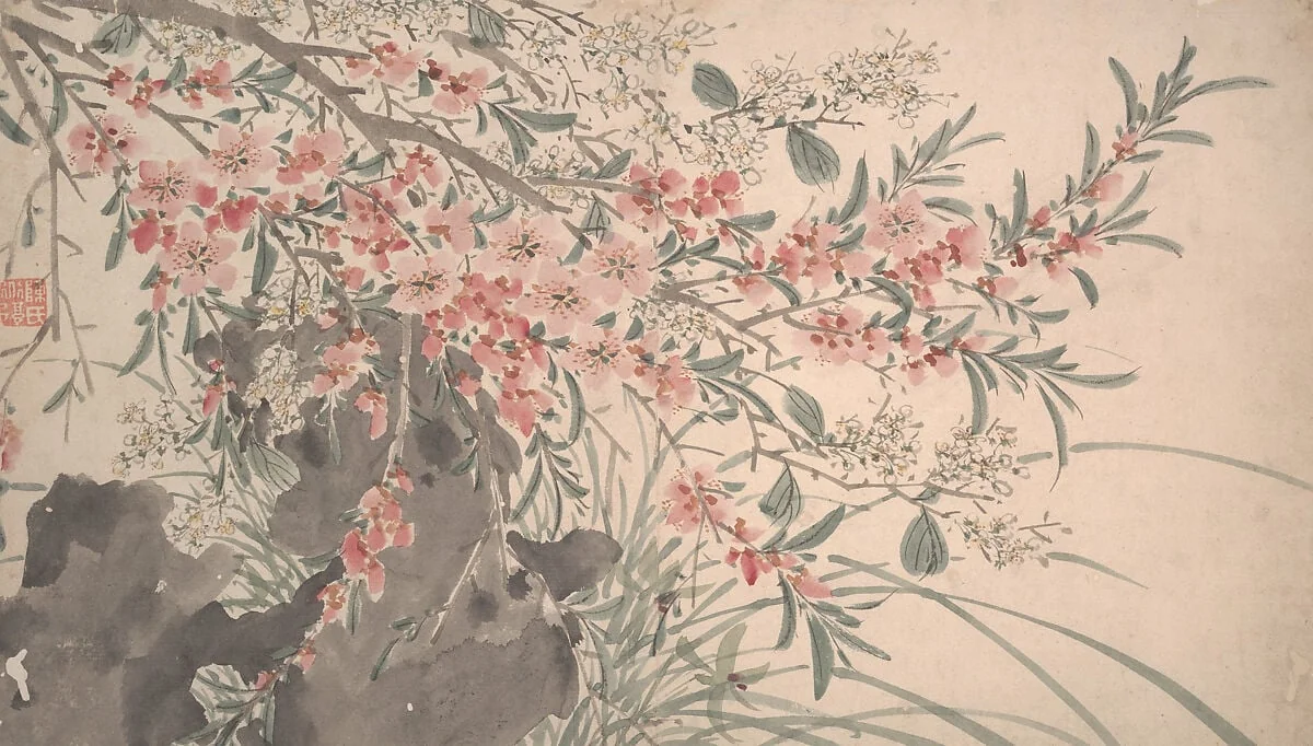 明 仿陳淳 雜花圖 冊|Garden Flowers, detail