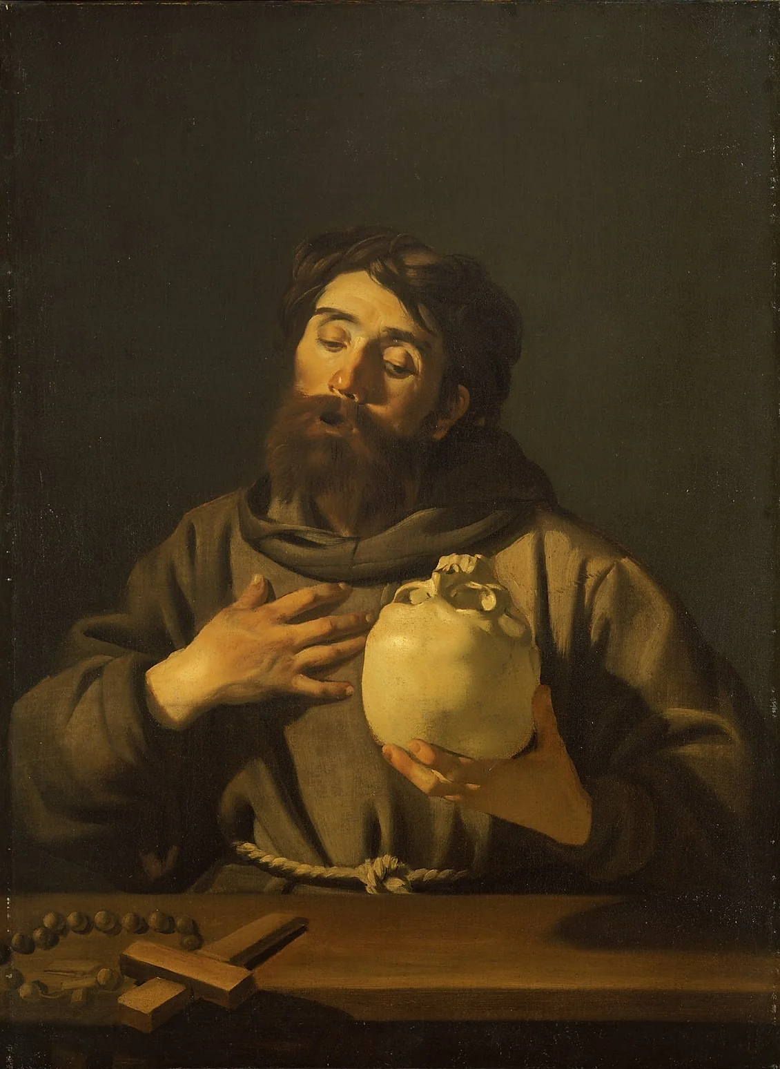 Saint Francis, detail