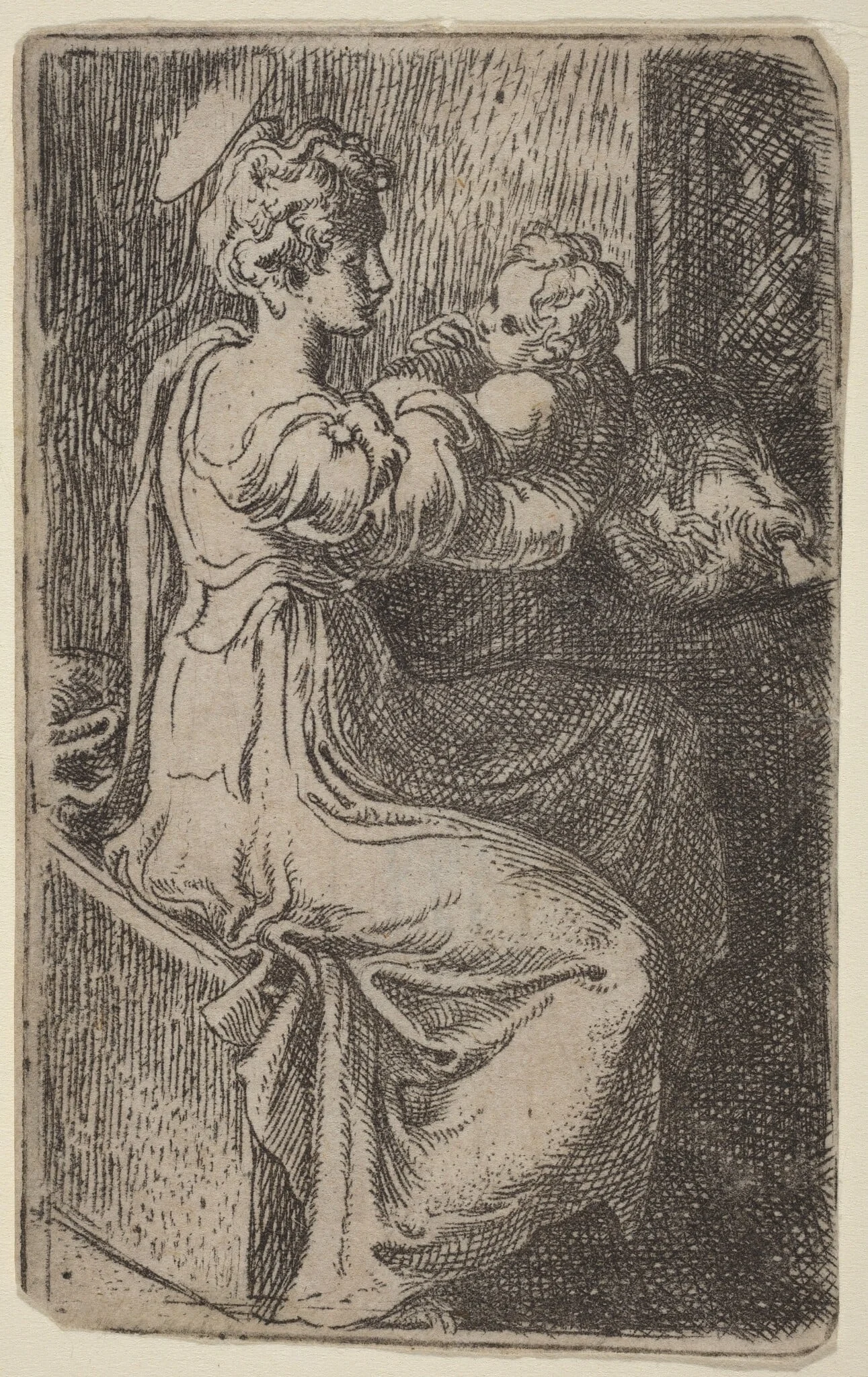 Virgin and Child, detail
