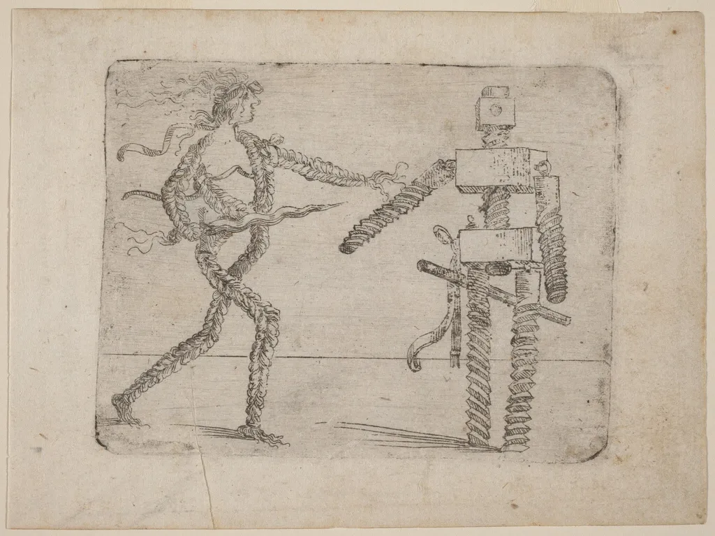 From "Bizzarie di varie Figure", by Giovanni Battista Bracelli, ink, 1624