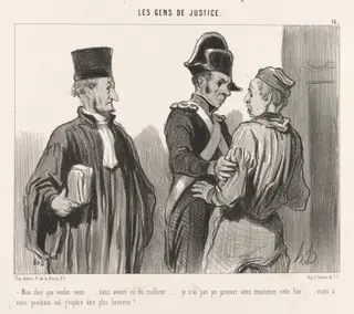 Mon cher que voulez-vous..., by Honoré Daumier, ink, 1845