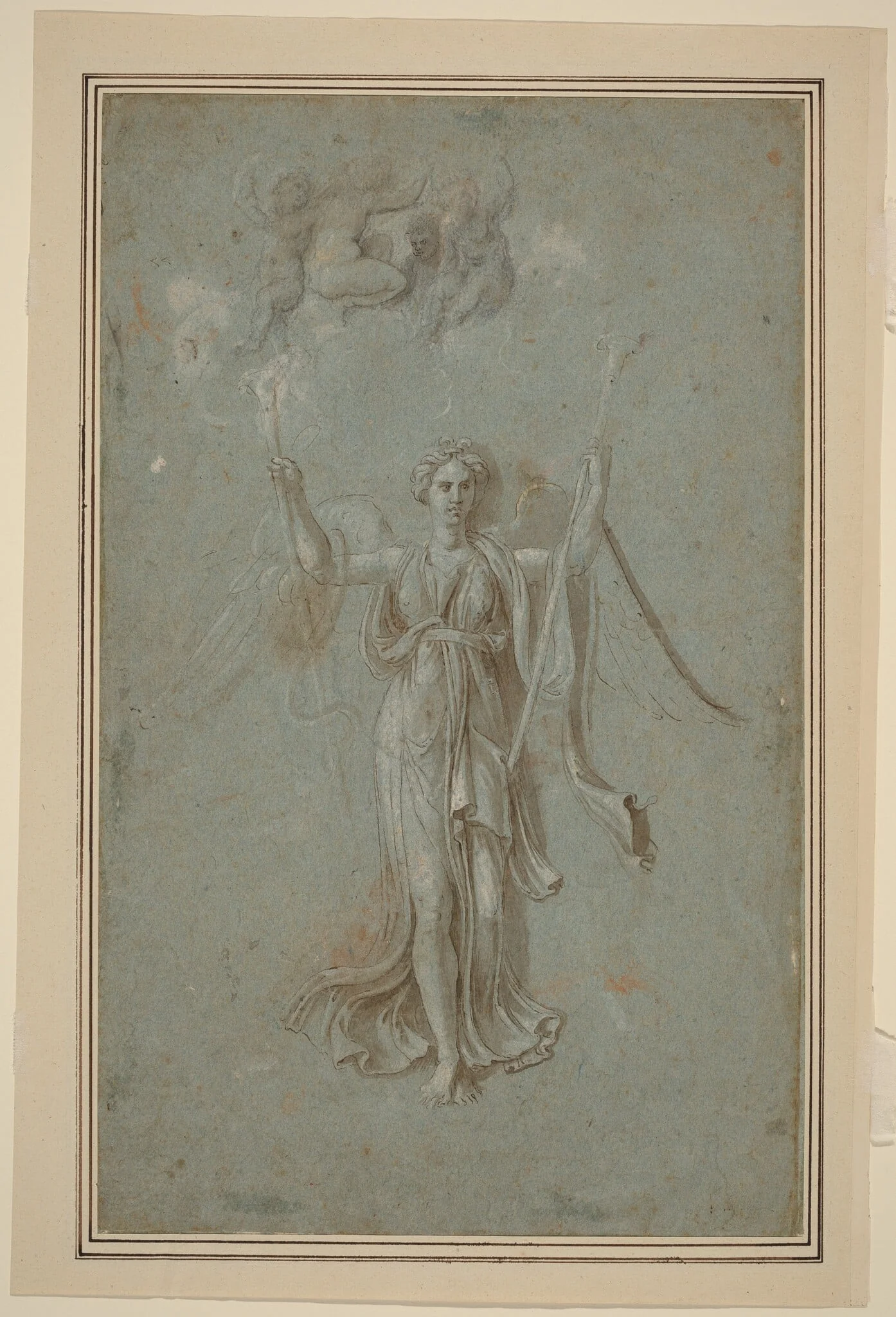 Study for Figure of Fame, detail