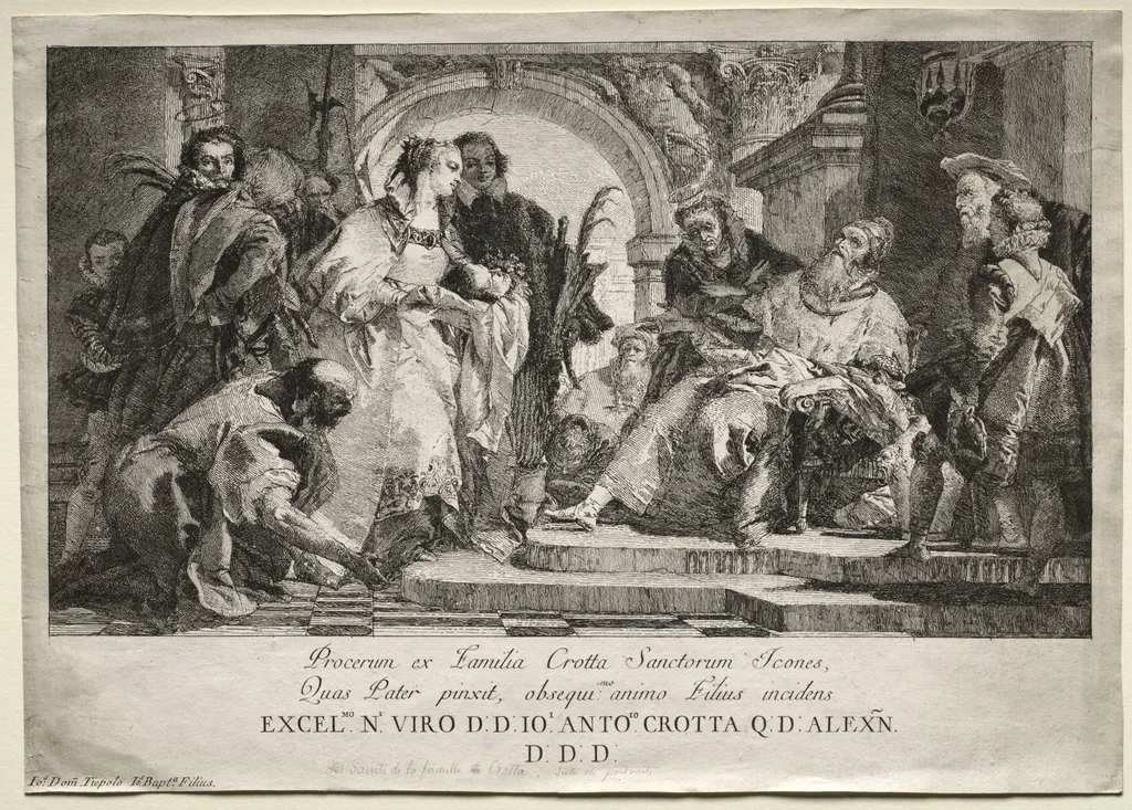 The Saints of the Crotta Family, by Giovanni Domenico Tiepolo, 1750
