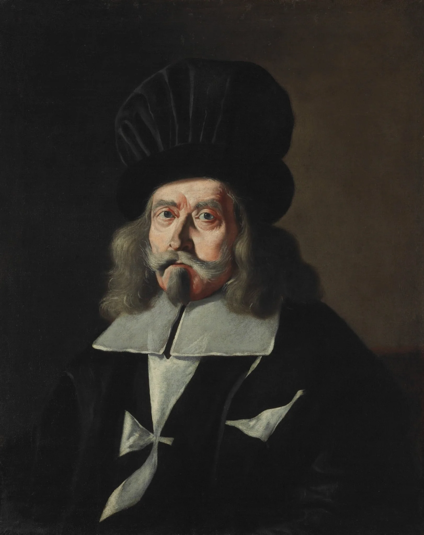 Portrait of a Grand Master of the Knights of Malta, Martin de Redin, detail