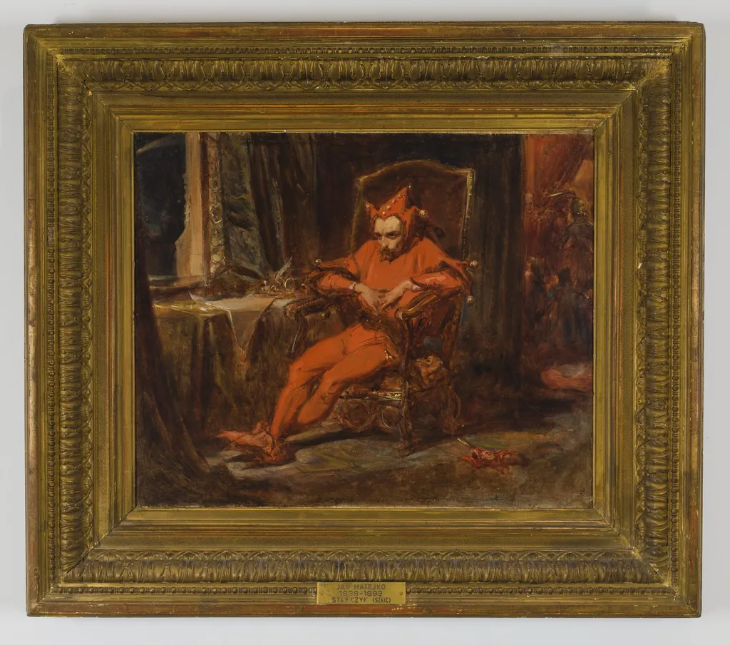 Sketch for “Stańczyk”, by Jan Matejko, oil, 1861