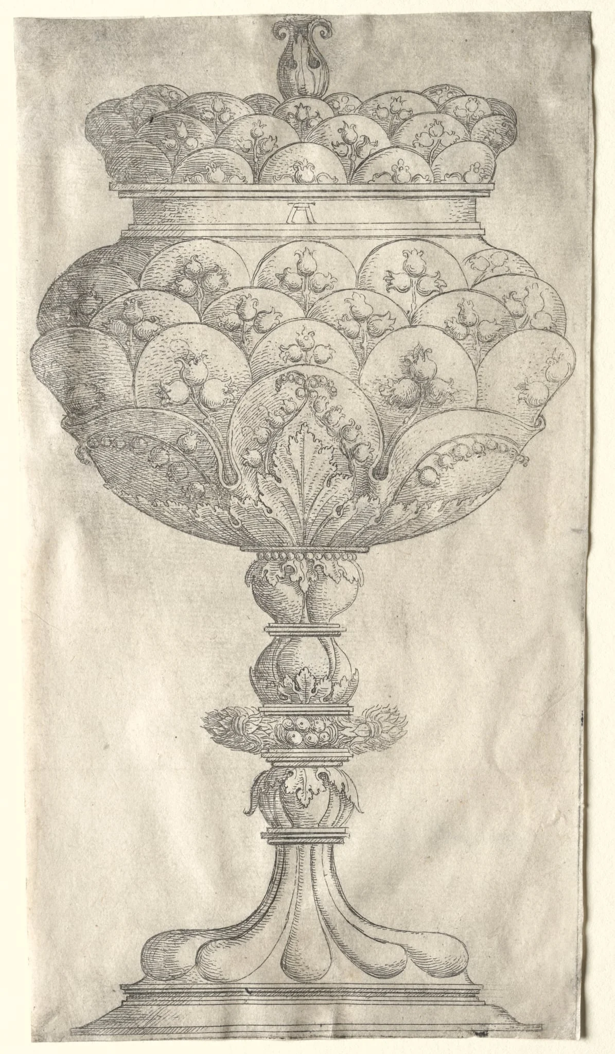 Goblet with Lillies of the Valley, detail